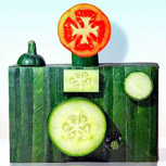 Transformando frutas y verduras en objetos cotidianos
