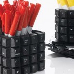 Reutilizando viejas teclas para crear objetos decorativos