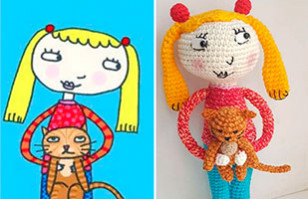 Artista transforma dibujos de niños en fabulosos muñecos: Mira su increíble trabajo