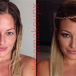 Con y sin maquillaje: modelos y actrices muestran impresionantes cambios