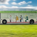 Un autobús ecológico muy particular que se mueve con desechos humanos