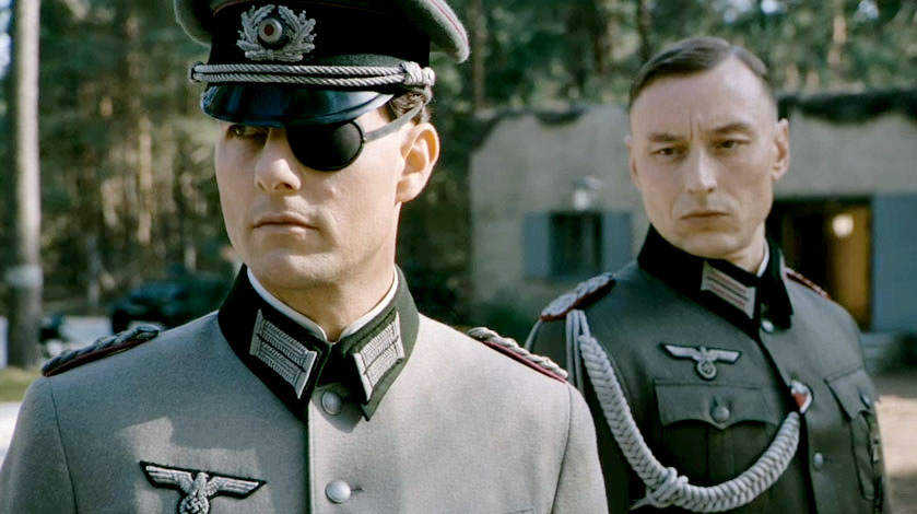 El actor Tom Cruise personificando al coronel Claus Von Stauffenberg en la película "Operación Valquiria". 