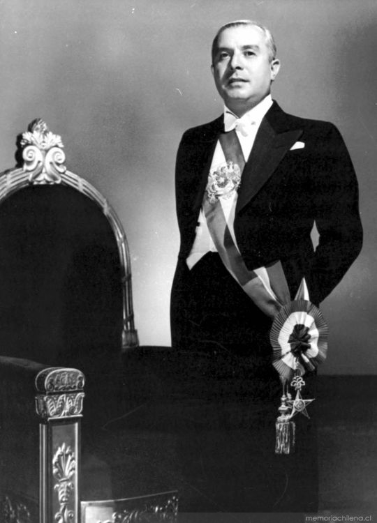 El político del Partido Radical Gabriel González Videla, quien fue presidente de nuestro país entre 1946 y 1952.