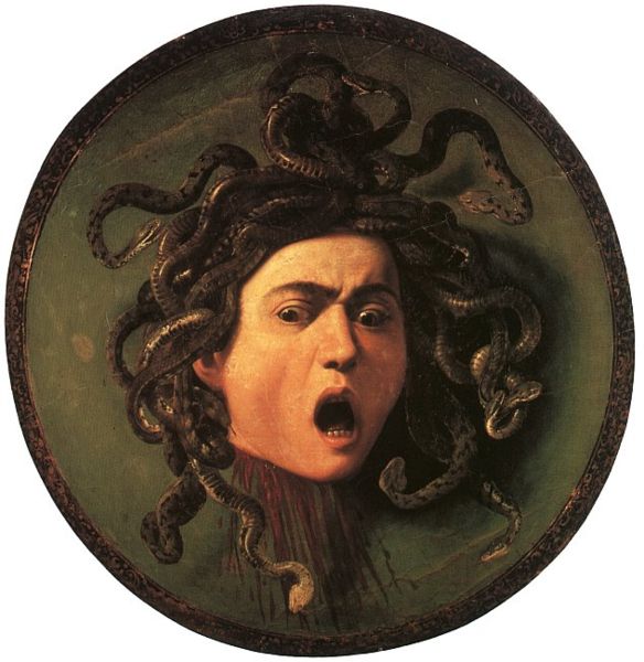 Pintura de La Medusa, del pintor italiano Caravaggio.