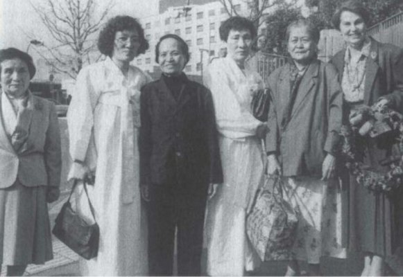 Algunas de las mujeres Jugun Ianfu, ya ancianas, que fueron esclavizadas sexualmente por el ejército japonés.