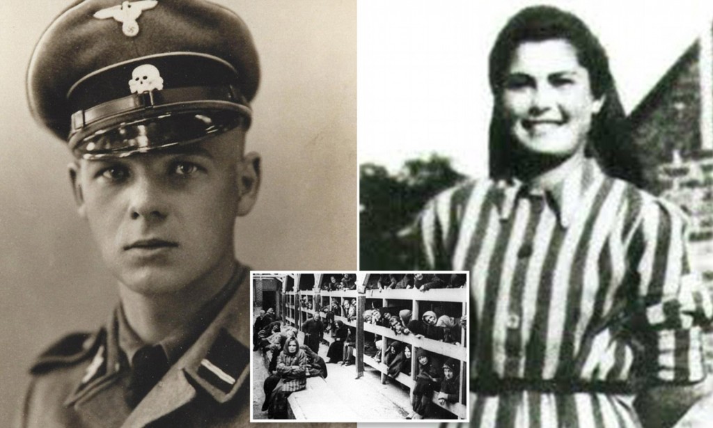 El cabo de las SS Franz Wunsch y la prisionera judía Helena Citrónová. Ambos se conocieron en 1942, en el campo de concentración de Auschwitz.