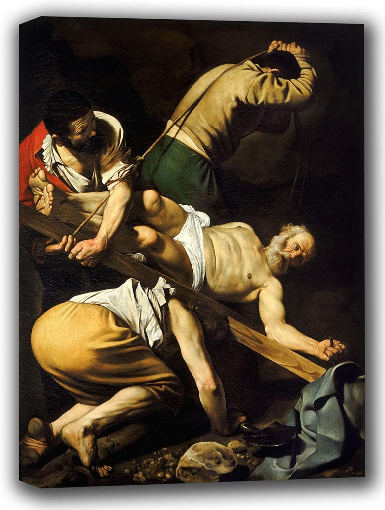 La pintura "La Crucifixión de San Pedro", de Caravaggio. 