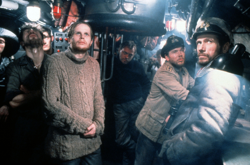 Fotograma de la cinta bélica alemana "Das Boot" (1981), del director Wolfgang Petersen, que retrató como ninguna otra cinta  la dramática y cruda vida a bordo de un submarino.
