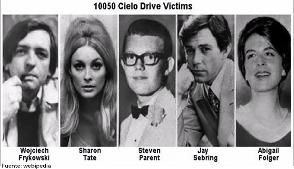 Las cinco víctimas de la matanza de Cielo Drive.