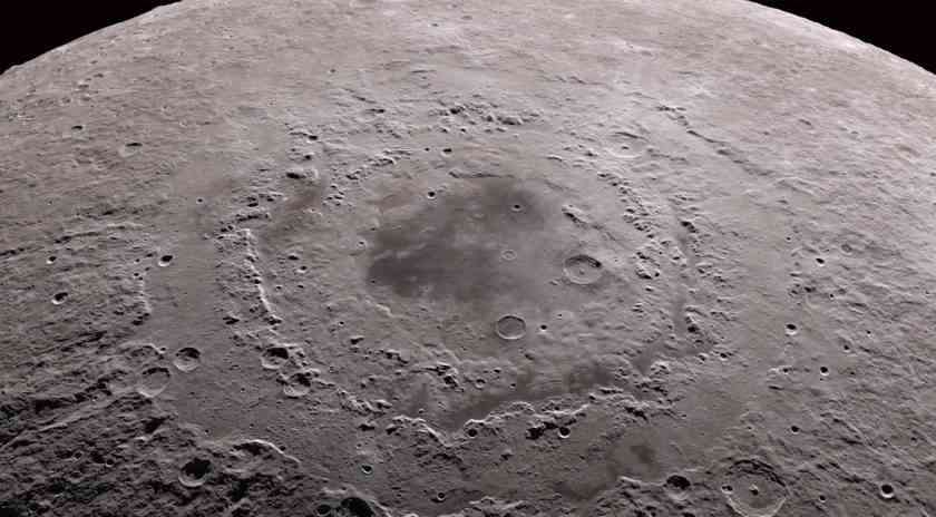 La cuenca lunar del Polo Sur-Aitken. 