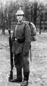 Erich Maria Remarque antes de ser enviado al Frente Occidental. 1917.