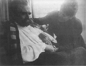 One of the last photos of Friedrich Nietzsche, 1899.