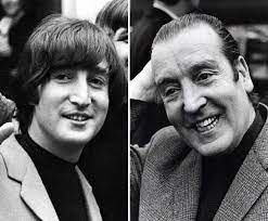 John Lennon y su padre, Alfred. 