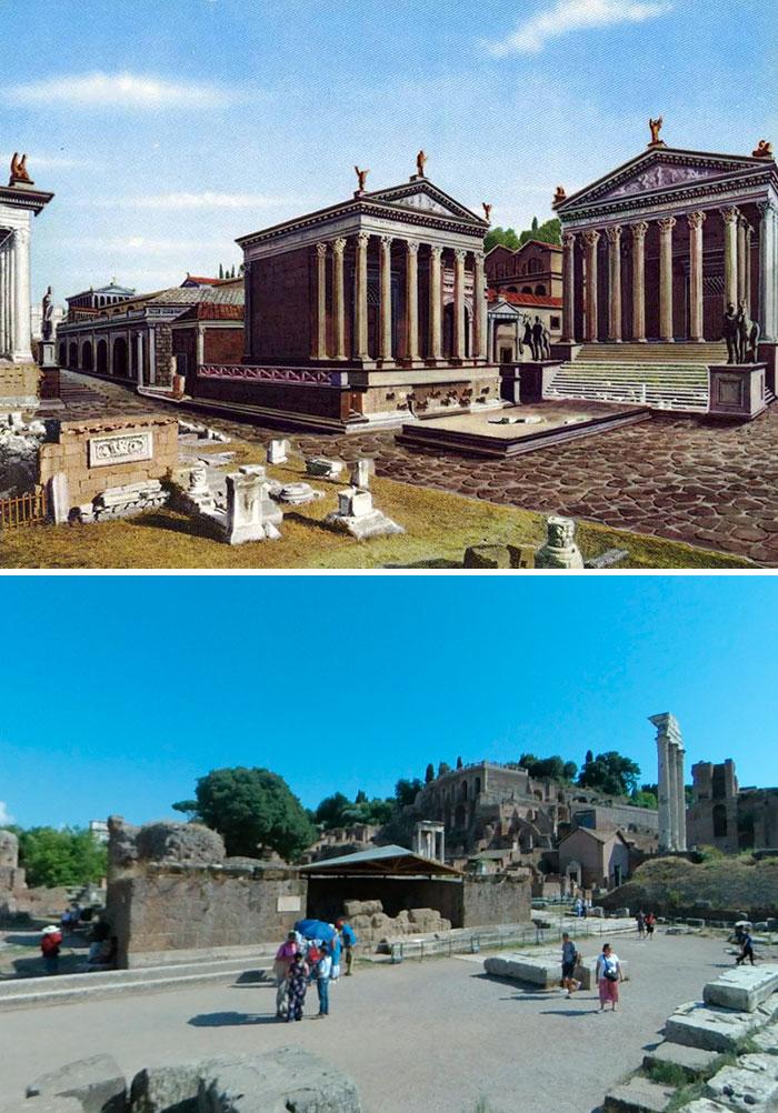 Templo de Castor y Póllux y Templo de César
