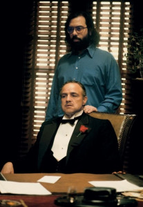 Francis Ford Coppola y Marlon Brando, director y protagonista de "El Padrino" respectivamente.