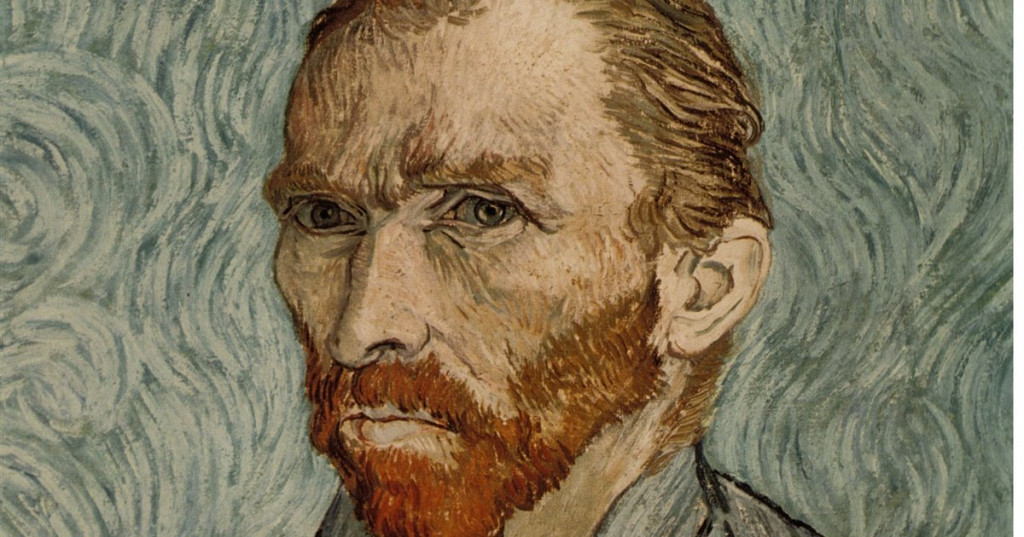 "Autorretrato" de Vincent van Gogh, pintado en 1890.