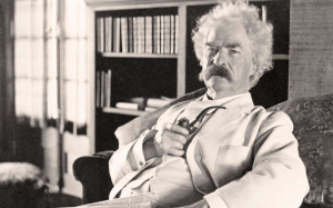El escritor estadounidense Samuel Langhorne Clemens, conocido universalmente por su seudónimo de Mark Twain.