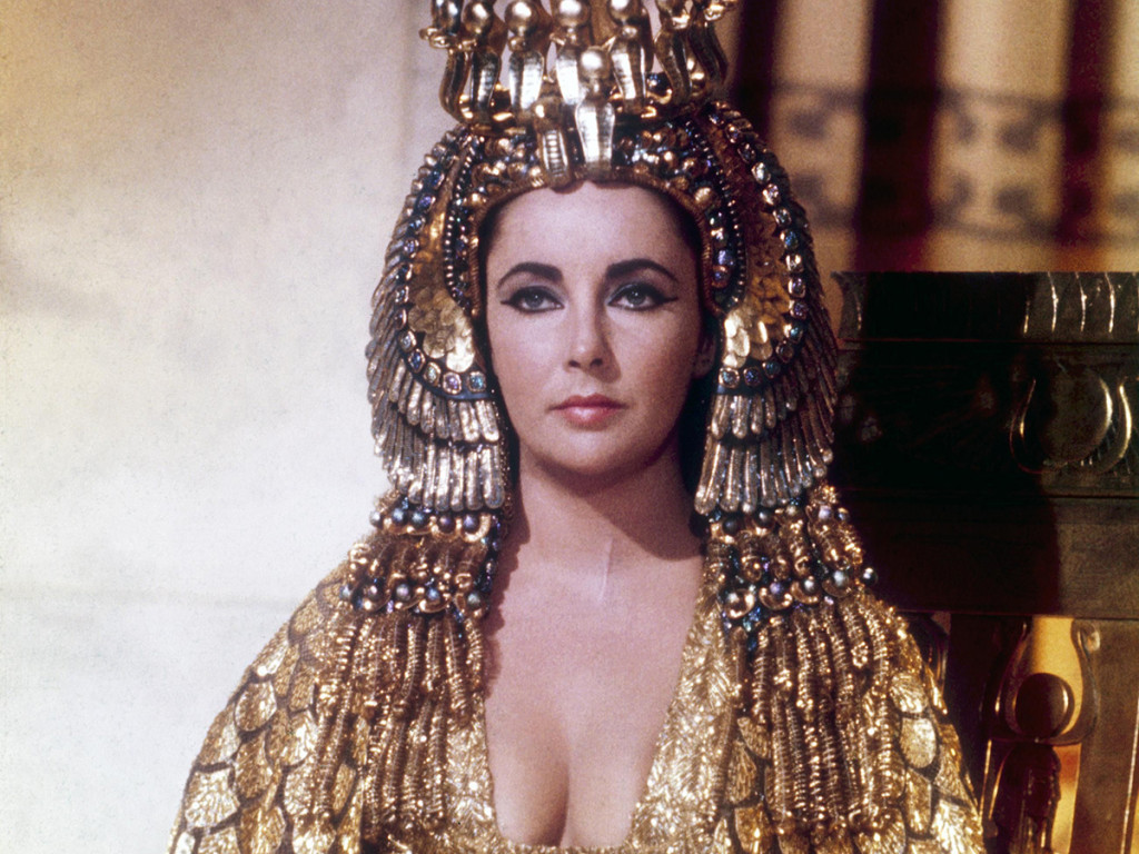 Elizabeth Taylor, protagonista de la clásica película "Cleopatra" (1963).