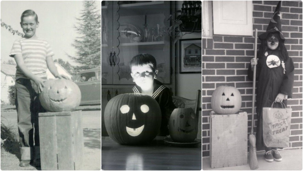 vintage-kids-pumpkins