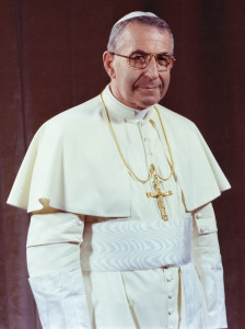 El Papa Juan Pablo I, cuyo papado sólo duró 33 días.