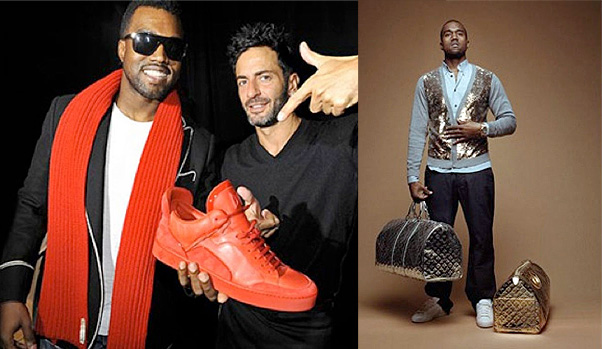 Kanye West con Marc Jacobs y la colección para Louis Vuitton