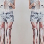 Las leggings (calzas) más extrañas del mundo: Dejan los músculos al desnudo