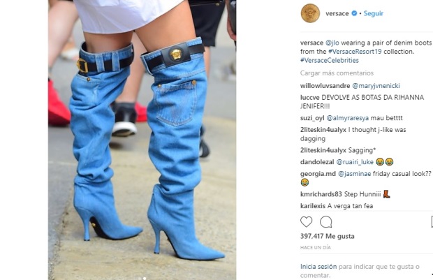 Jennifer López botas-jeans