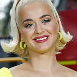 Katy Perry regresó al panel de American Idol seis semanas después de dar a luz con este peculiar atuendo estampado