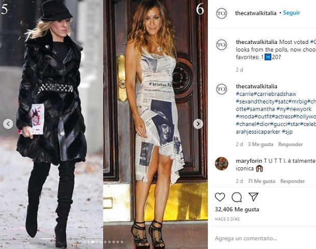 Carrie Bradshaw inspira a Louis Vuitton en su último desfile: el cinturón  se lleva a la cintura