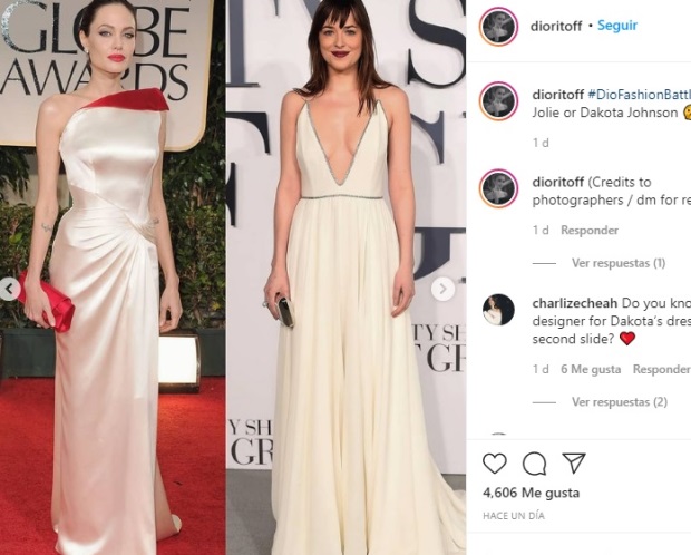 Difícil no comparar a Angelina Jolie y Dakota Johnson con sus vestidos de  gala: ¿Quién luce mejor? - Guioteca