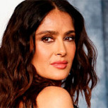 Salma Hayek eligió este vestido de cuero entallado para entrevista en programa de TV