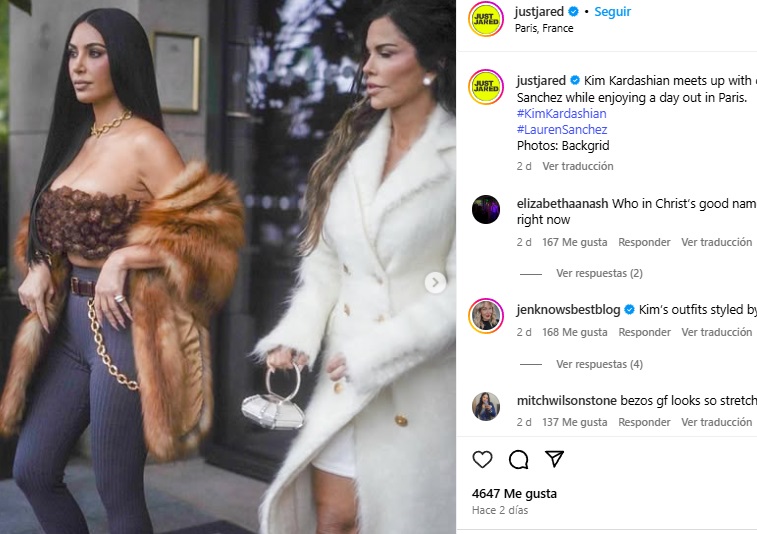 Kim Kardashian and Lauren Sánchez