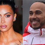 Kim Kardashian y Lewis Hamilton lucen match perfecto inspirado en el rosa y gris