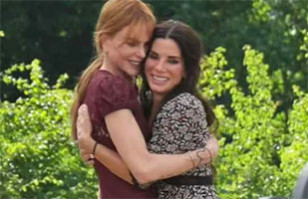 Nicole Kidman y Sandra Bullock, duelo de estilo: Negro et&eacute;reo versus rojo vibrante