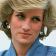 Lady Di lució en el Festival de Cannes un famoso vestido azul que se convirtió en leyenda