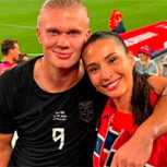 Pareja de Haaland destaca en el Mundial con su estilo discreto y elegante