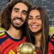 Claudia Rodríguez, pareja del español Marc Cucurella, deslumbra en el Balón de Oro con un icónico vestido