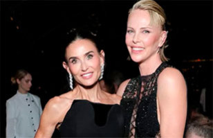 Charlize Theron y Demi Moore: Elegante duelo de estilo se rob&oacute; las miradas durante Academy Museum Gala 2026