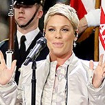 Pink vivió vergonzoso y comentado momento al cantar himno en el SuperBowl: ¿fue tan asqueroso?