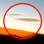 Impacto en el norte de Chile por nube en forma de ovni que expulsa esfera