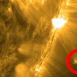 Ufólogo asegura haber descubierto un OVNI del tamaño de la Tierra emergiendo del Sol