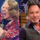 Fotografían a Axl Rose junto a Mickey Rourke y la imagen hizo que todos quisieran opinar