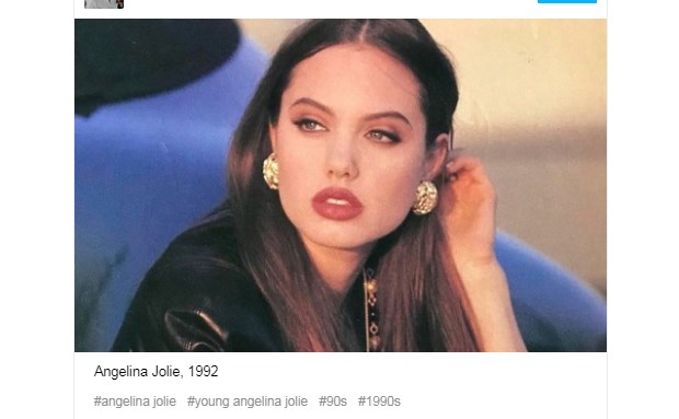 Angelina Jolie a sus 17 años (1992) / Captura genial.guru