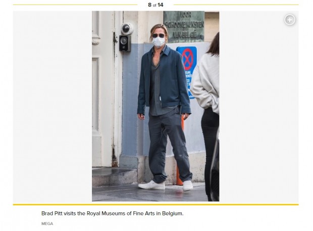 Brad Pitt, fotografiado en Bélgica tras la dura denuncia de Angelina Jolie / Captura pagesix.com