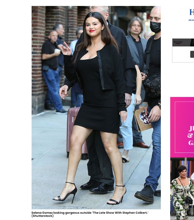 Selena Gomez sorprendió en Nueva York con este minivestido / Captura hollywoodlife.com