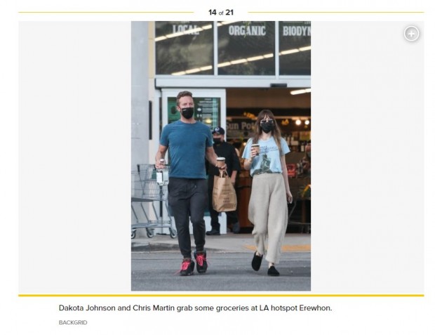 Chris Martin y Dakota Johnson volvieron a echar por tierra los rumores de separación / Captura pagesix.com