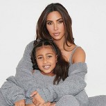 North West, captada junto a su madre Kim Kardashian, con increíble pelota de básquet marca Versace