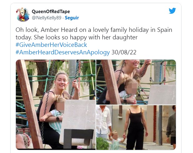 Amber Heard, fotografiada junto a su hija por primera vez desde que perdió el juicio con Johnny Depp / Captura es-us.vida-estilo.yahoo.com