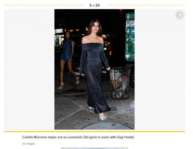 Mientras Leonardo DiCaprio se esconde con Gigi Hadid, su ex Camila Morrone fue fotografiada en soledad / Captura pagesix.com