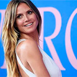 Heidi Klum es fotografiada muy relajada en la playa con romántica dedicatoria a su marido